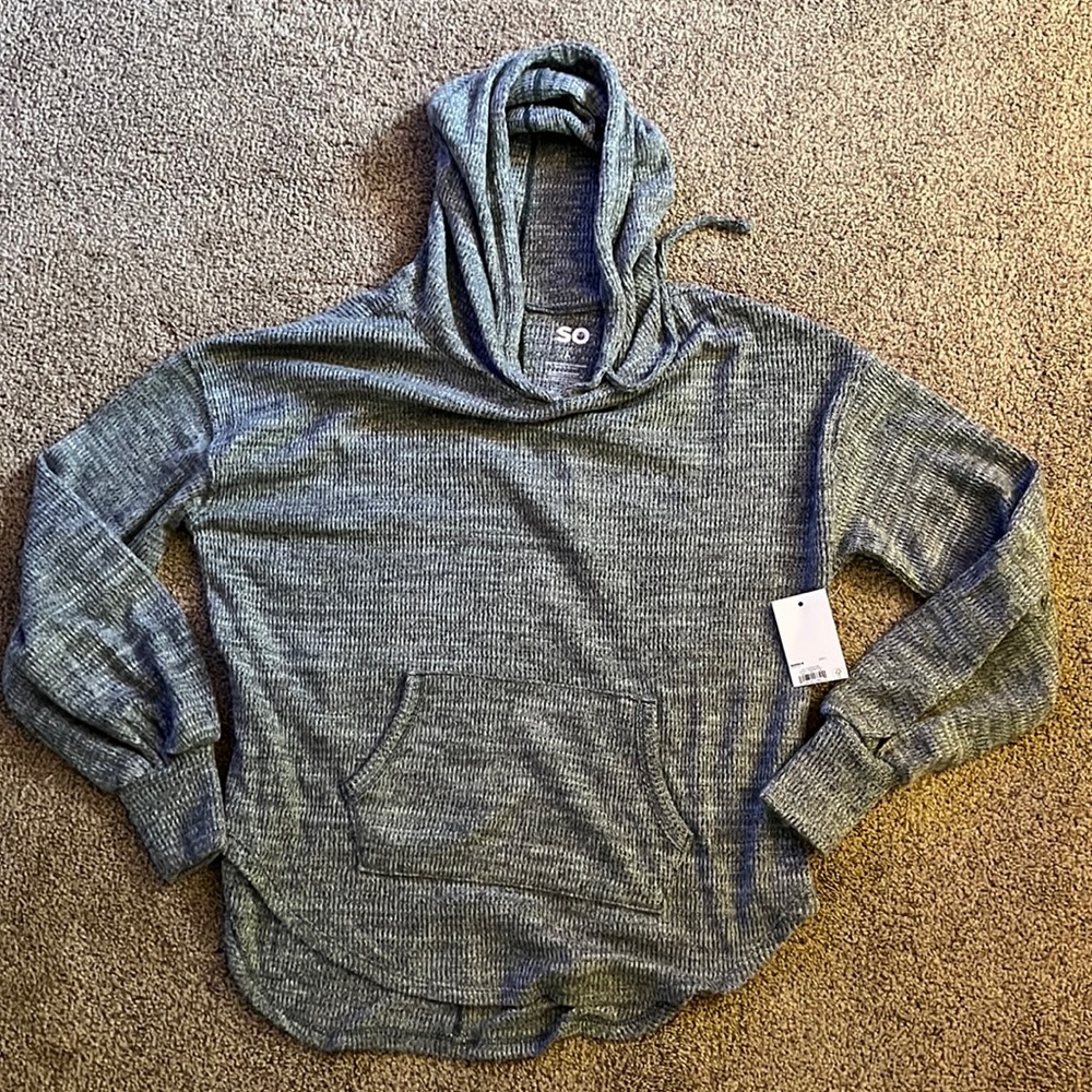 SO Hooded Thermal Top XL Sage Green NWT